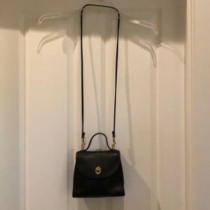 Coach Regina Mini Handbag Black Leather